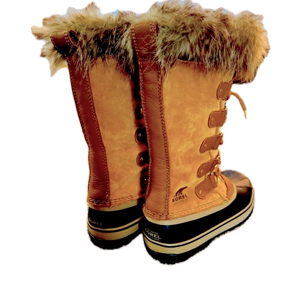 Sorel Brown and Black Fur-Trimmed Boots - Picture 3 of 6